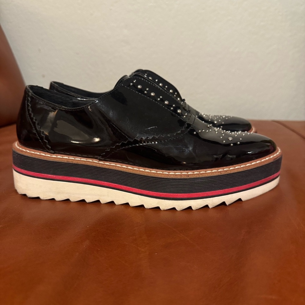 Zara women’s slip on platform Oxford